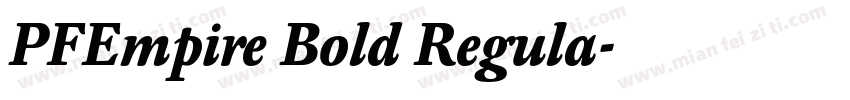 PFEmpire Bold Regula字体转换